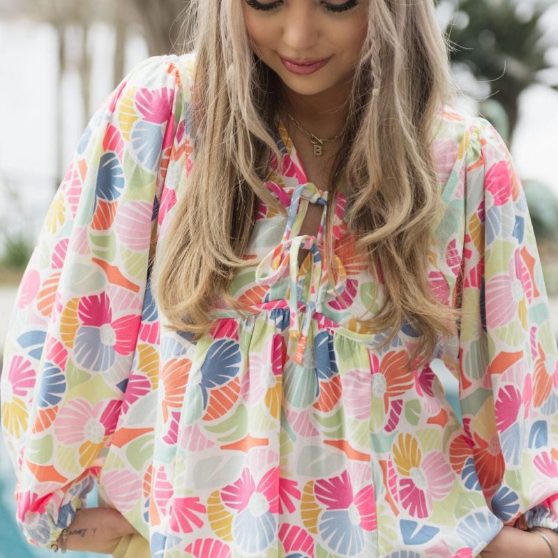Multicolored Vivey Afternoon Showers Top